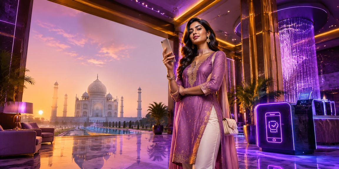 Player claiming cashback bonus at Agra setting with Taj Mahal backdrop